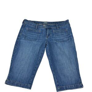 Old Navy Womens Diva Blue Denim Capri Jeans Size 14